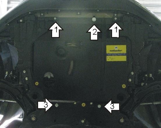 Защита стальная Мотодор для картера двигателя, КПП на Suzuki Splash фото 2