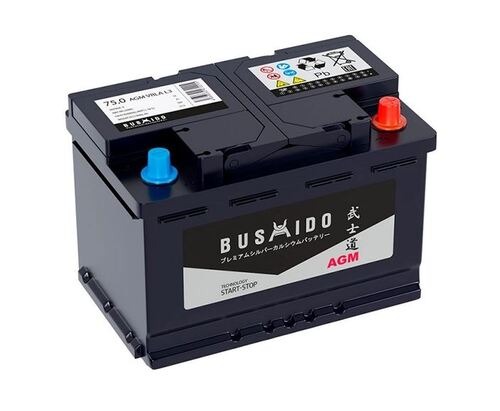 Аккумулятор Bushido AGM 75