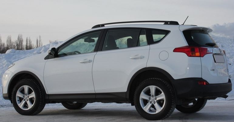 ​​Рейлинги на крышу АПС серые для Toyota RAV4 (XA40) фото 4